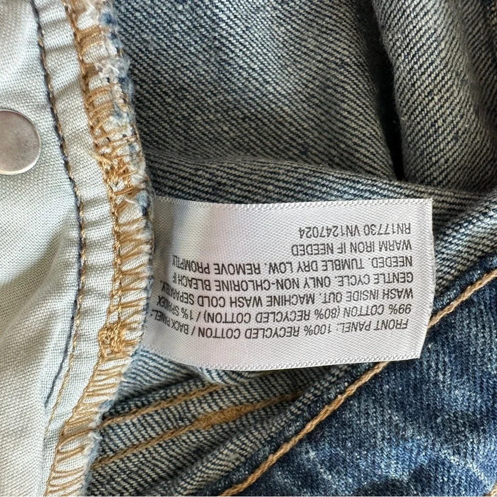 Wild Fable  Hi Rise Distressed Blue Denim Shorts - Picture 6 of 6